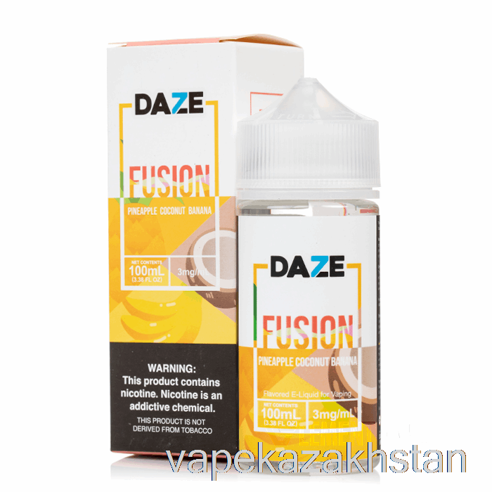 Vape Smoke Pineapple Coconut Banana - 7 Daze Fusion - 100mL 0mg